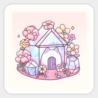 Crystal house Sticker